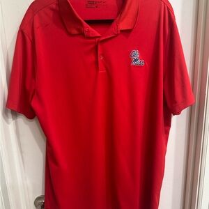 Nike Ole Miss Red Polo Shirt